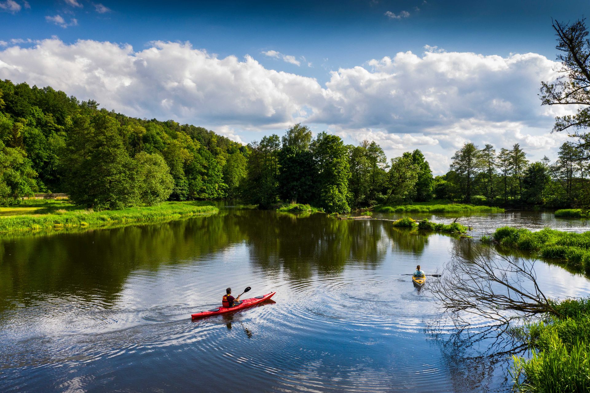 Kayak an der Naab