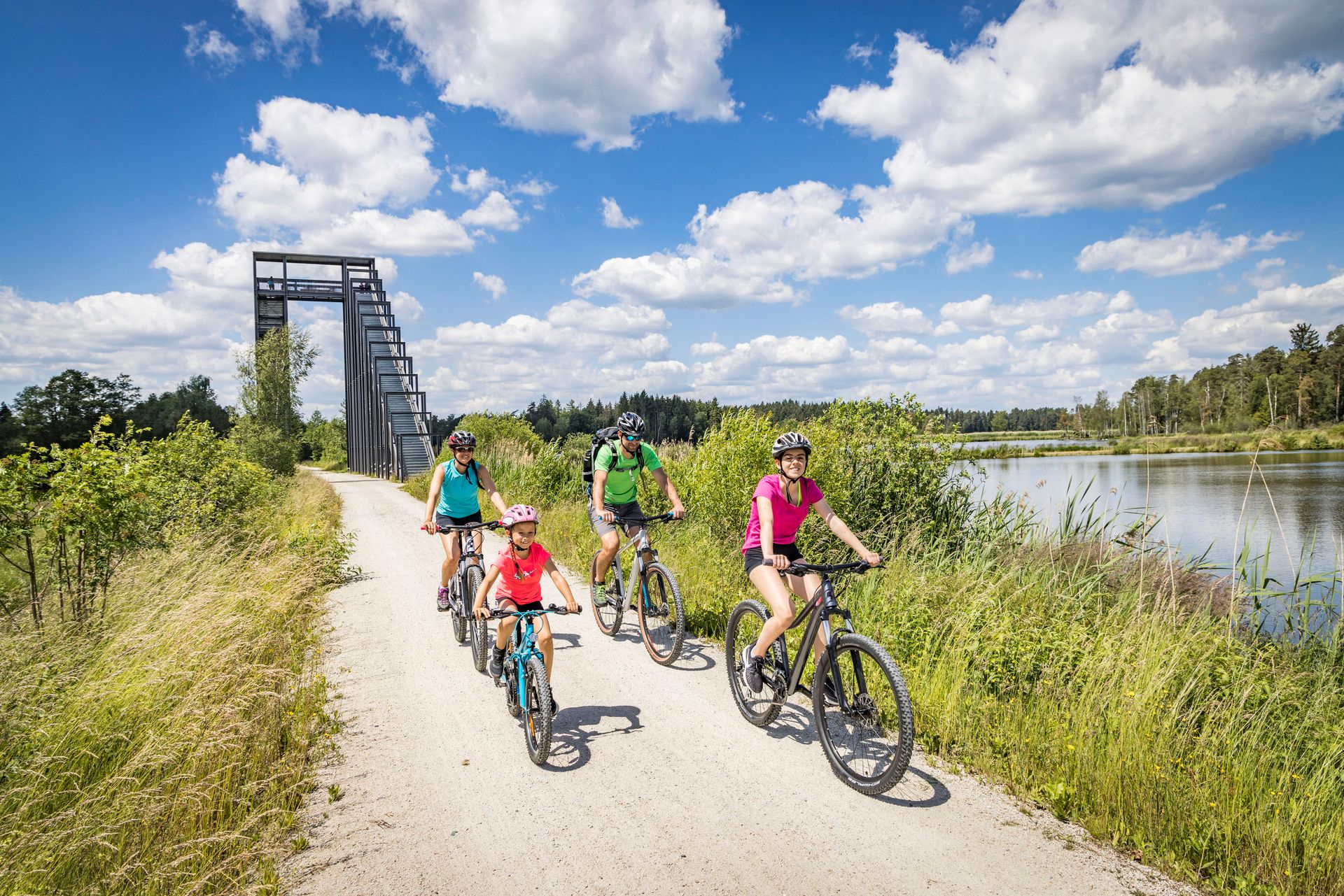 Radfahren bei der Himmelsleiter in Tirschenreuth