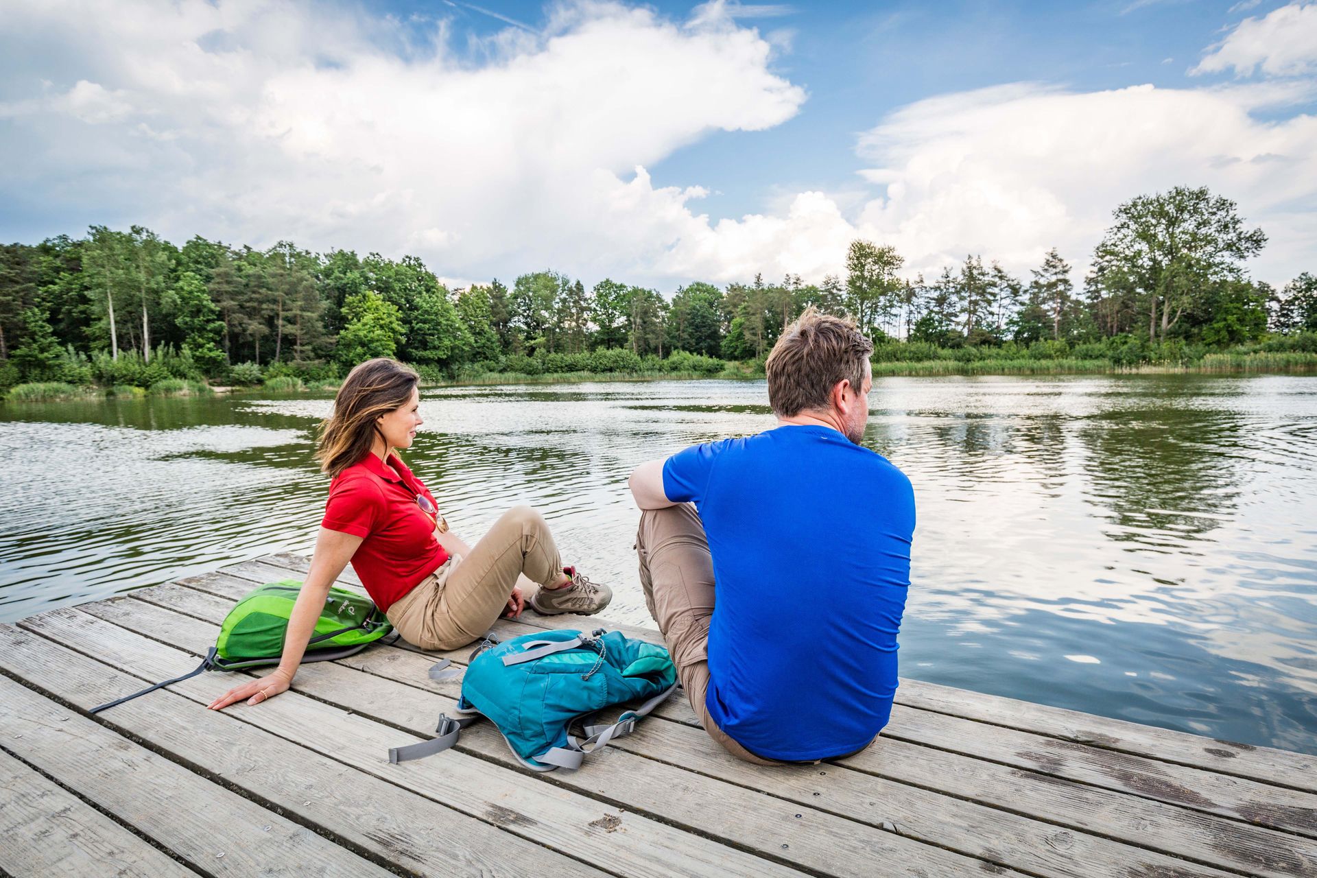 Wanderpause am Forsterweiher