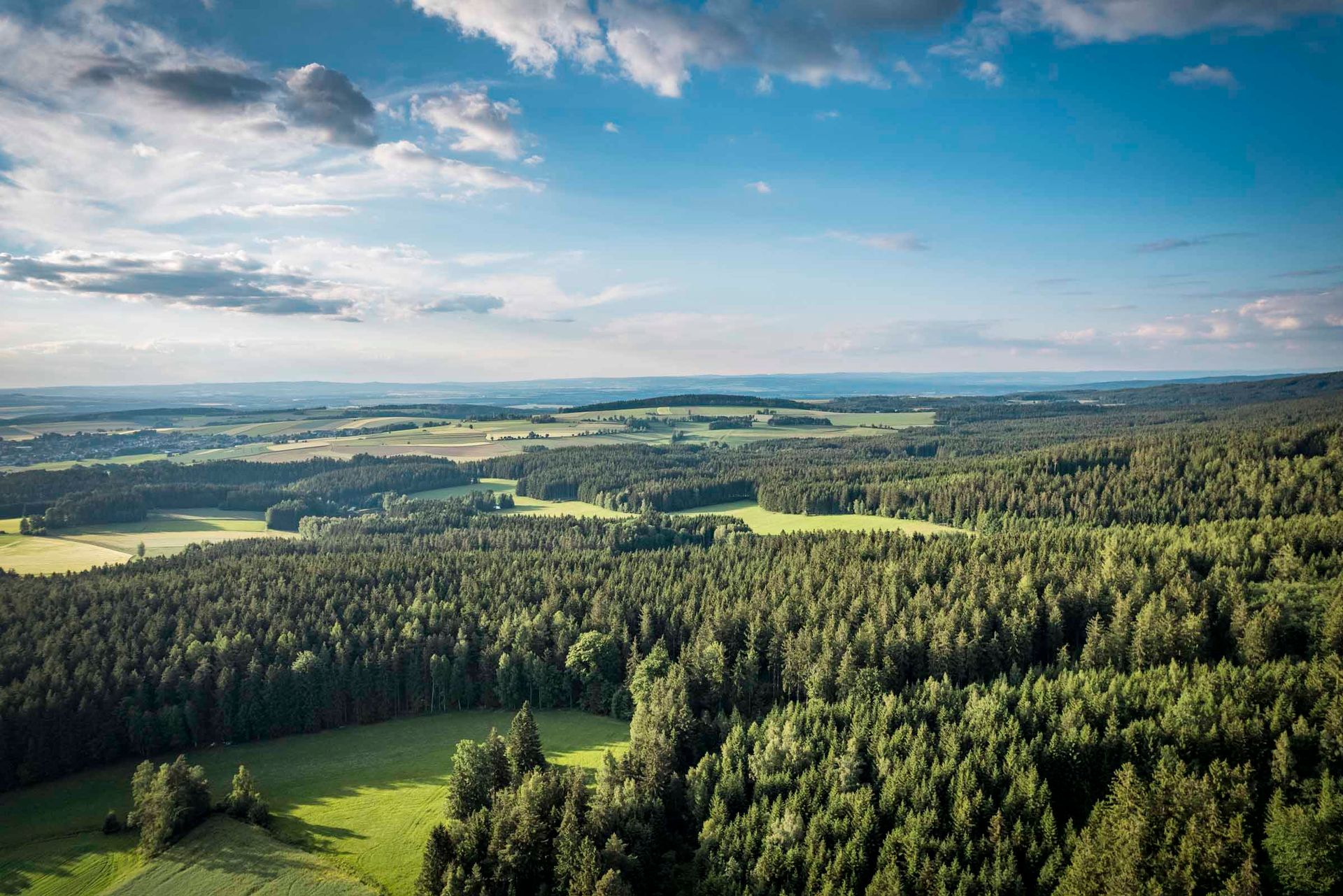 Wunderbarer Ausblick über die Landschaft