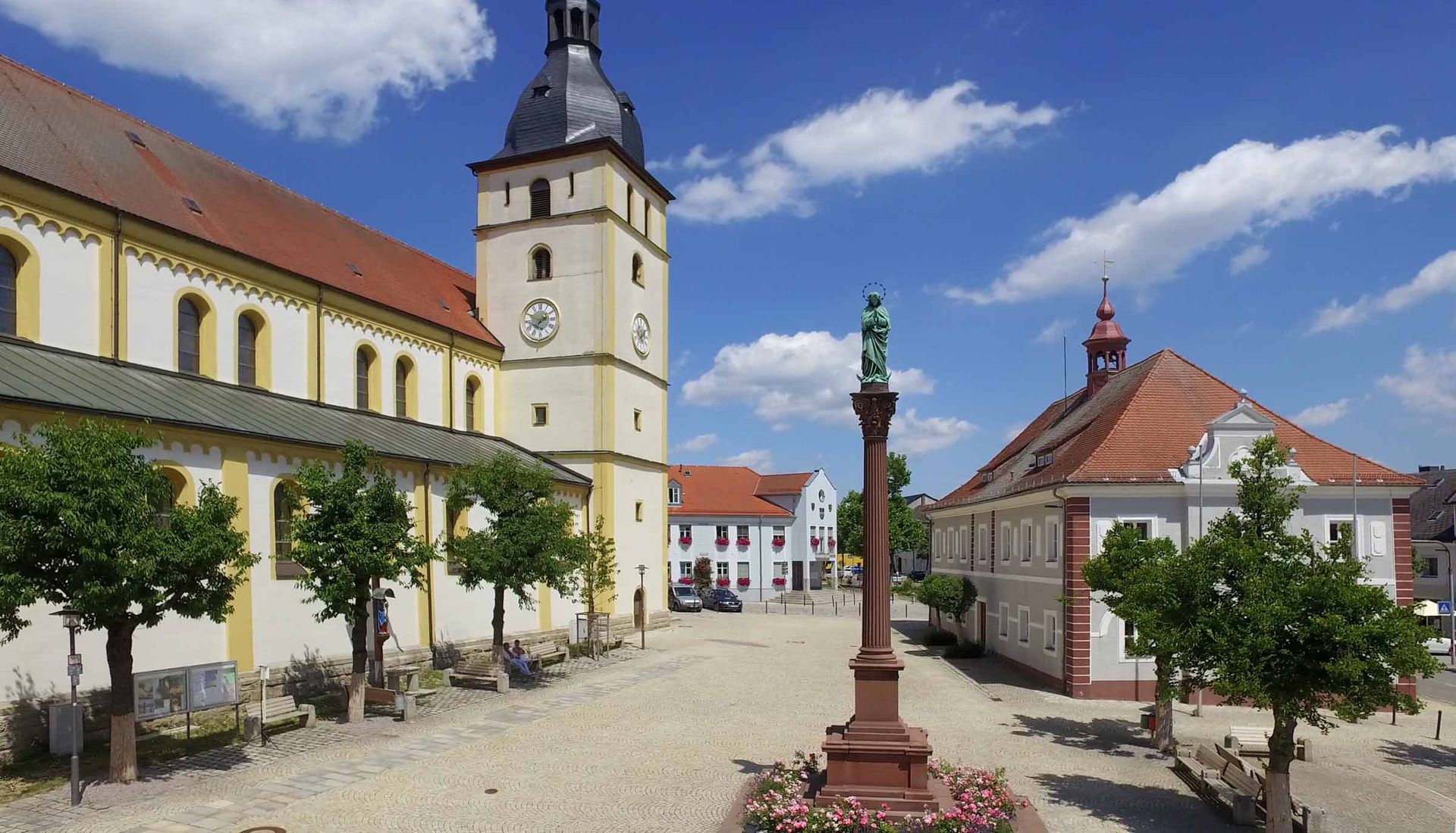 Marktplatz der Stadt Mitterteich