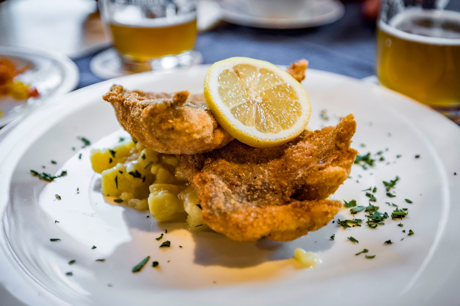 Essen im Gasthaus zum goldenen Stern