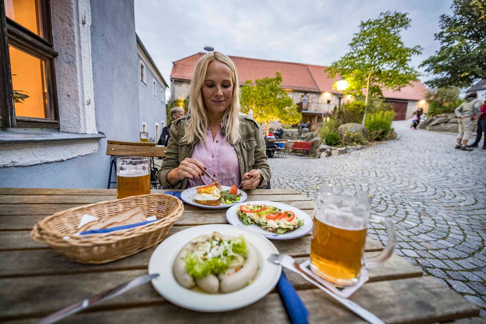 Zoigl mit Brotzeit