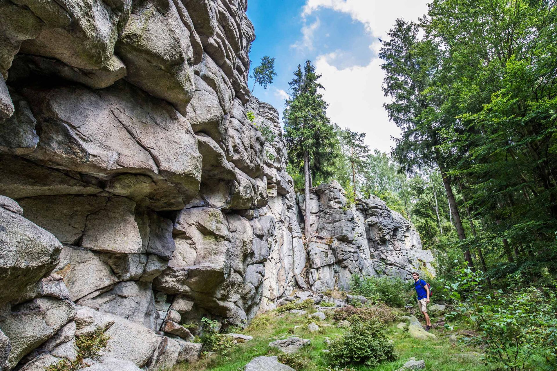 Imposante Felsformationen im Naturpark Steinwald