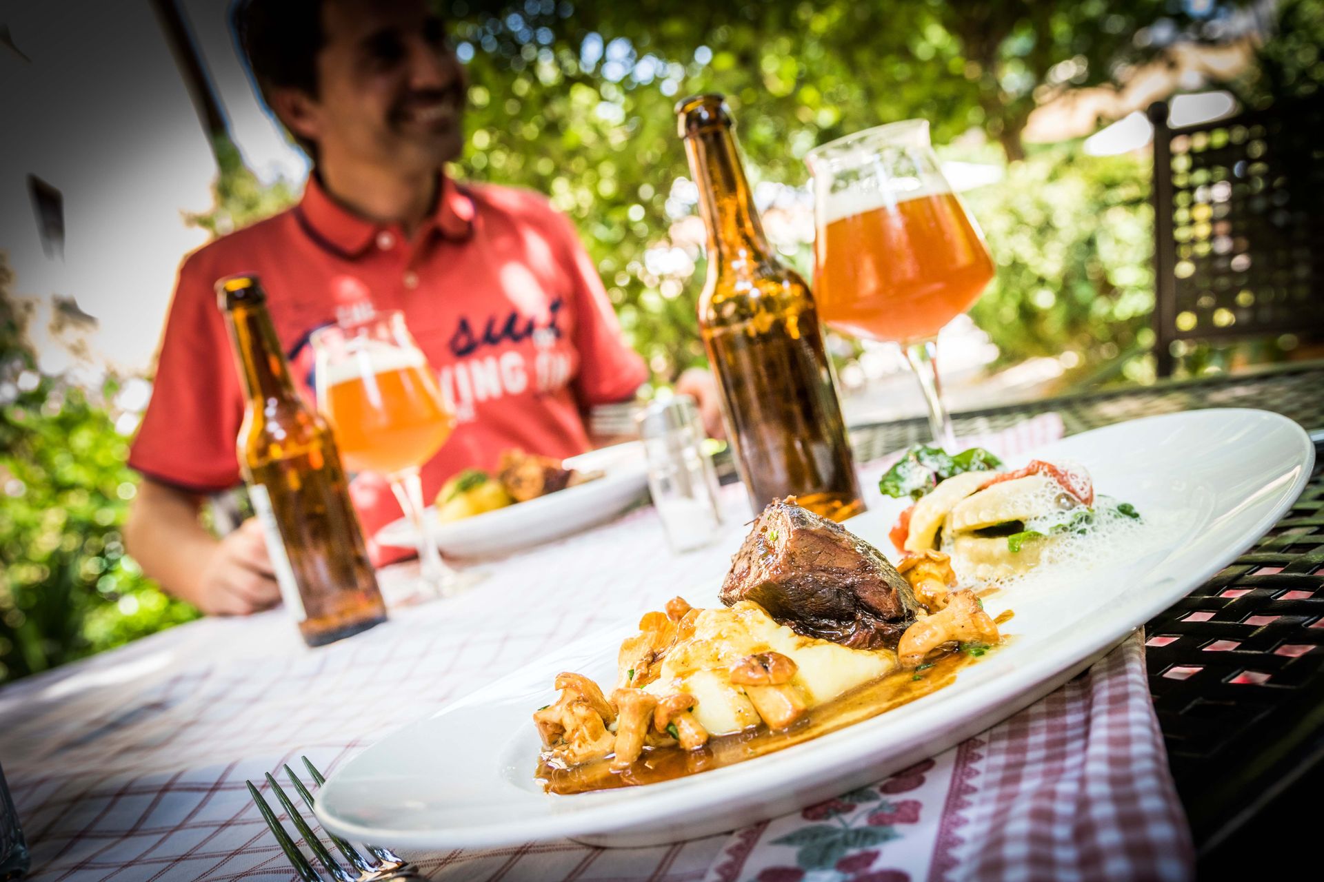 Genießen im Biergarten