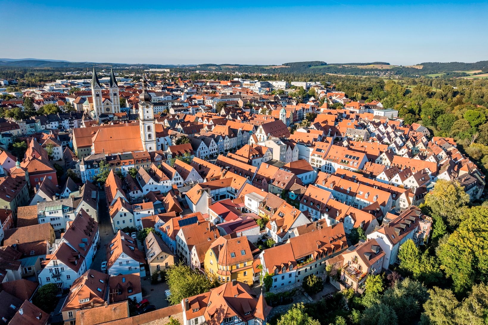 Weiden aus der Vogelperspektive