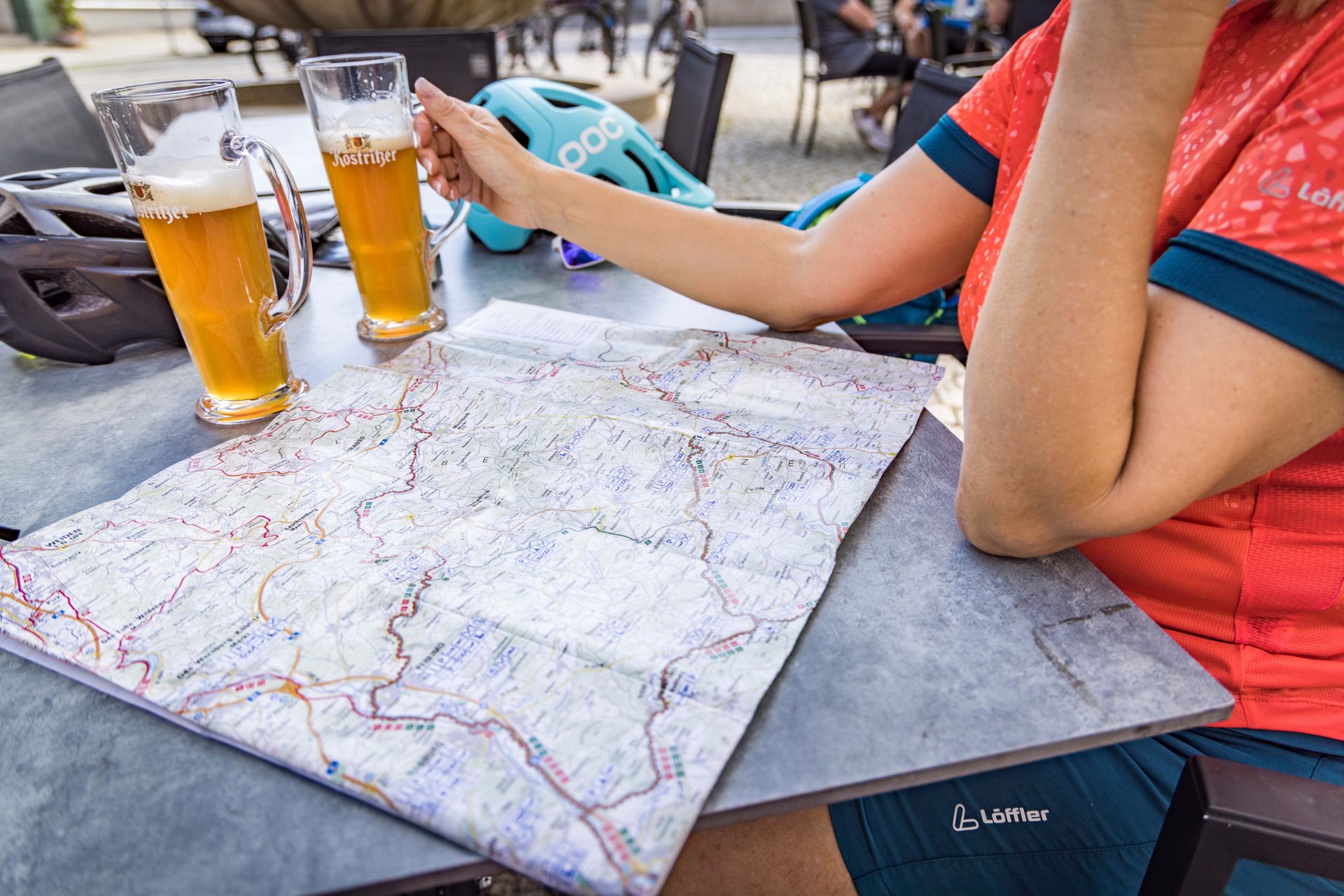 Radlerpause in Oberviechtach