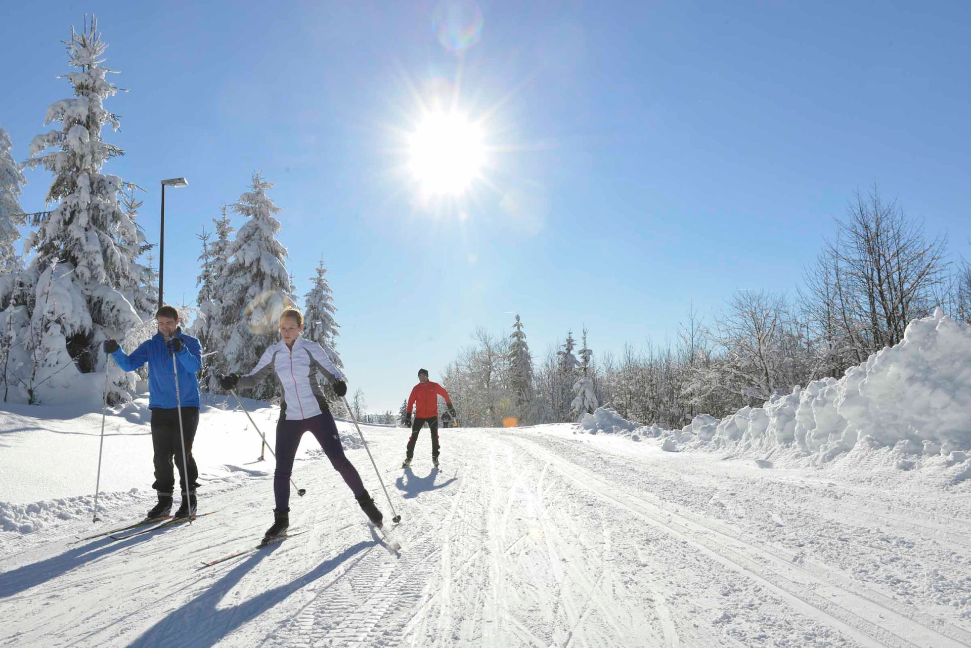 Skilanglauf im Skilanglaufzentrum Silberhütte