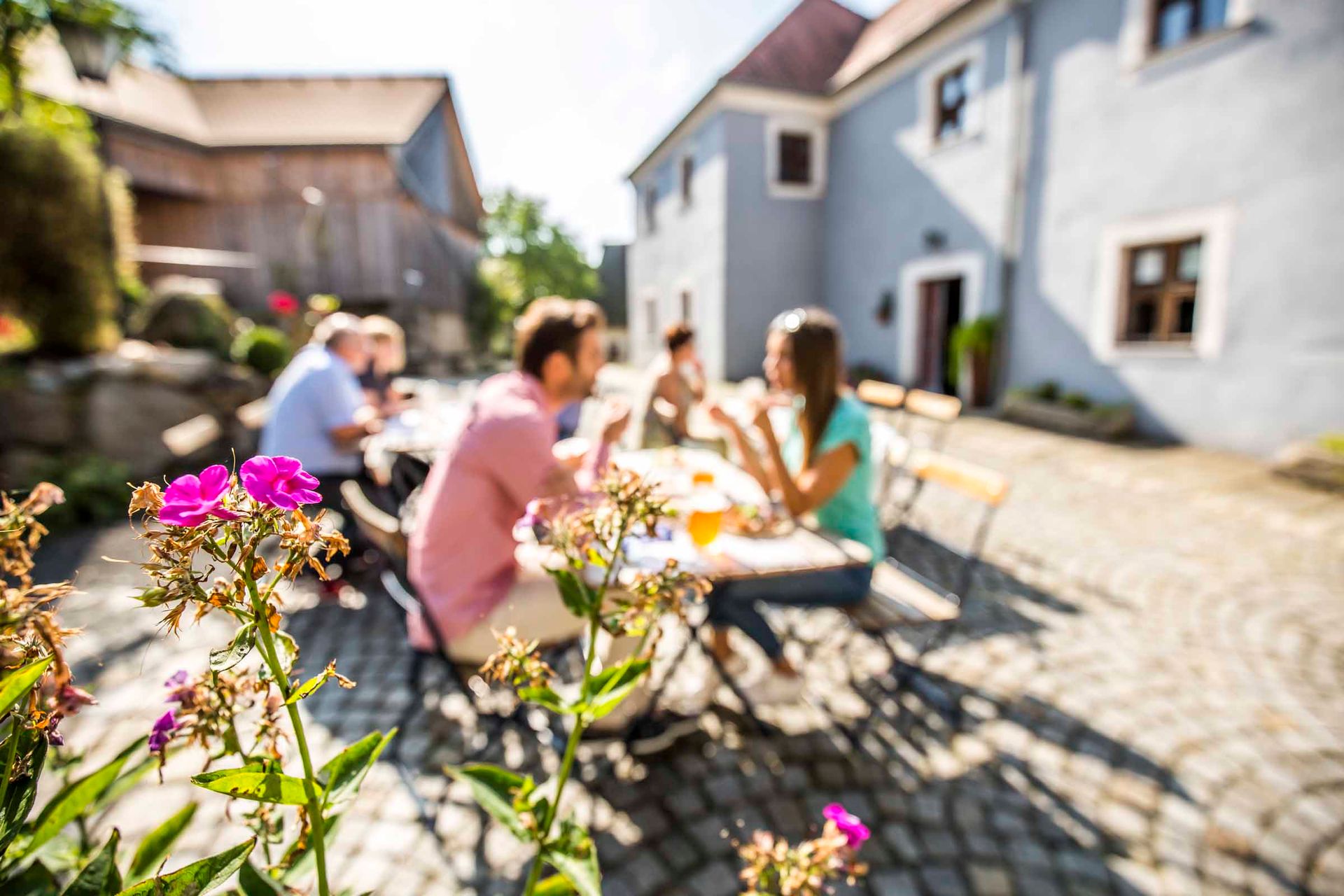 Zoiglgenuss im Biergarten