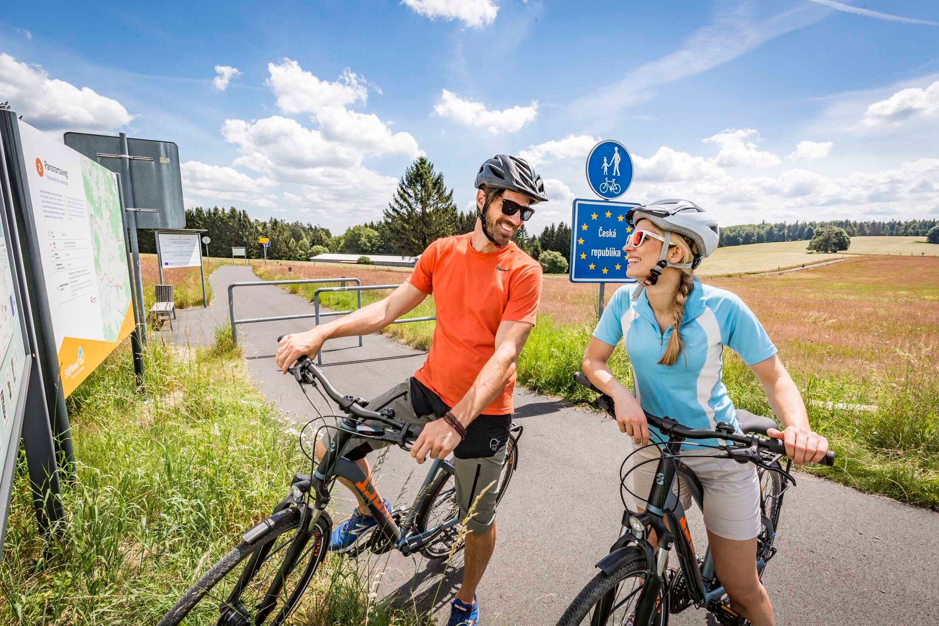 Grenzenloses Radeln auf dem ICT