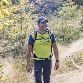 Wanderer im Steinwald