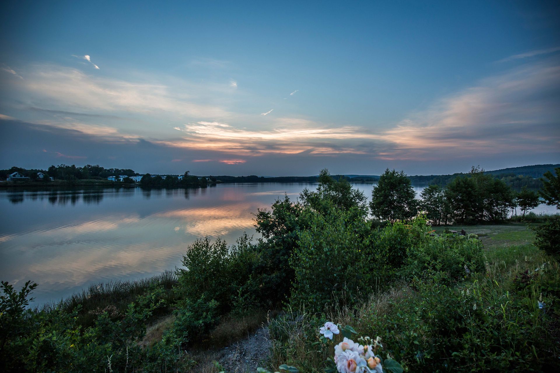 Sonnenuntergang am Murner See