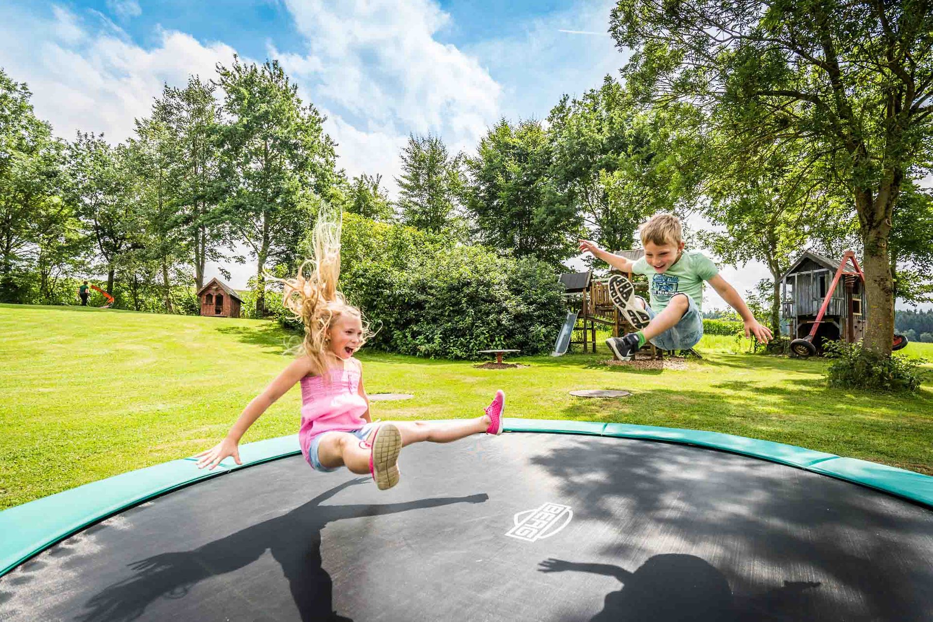 Spaß auf dem Trampolin