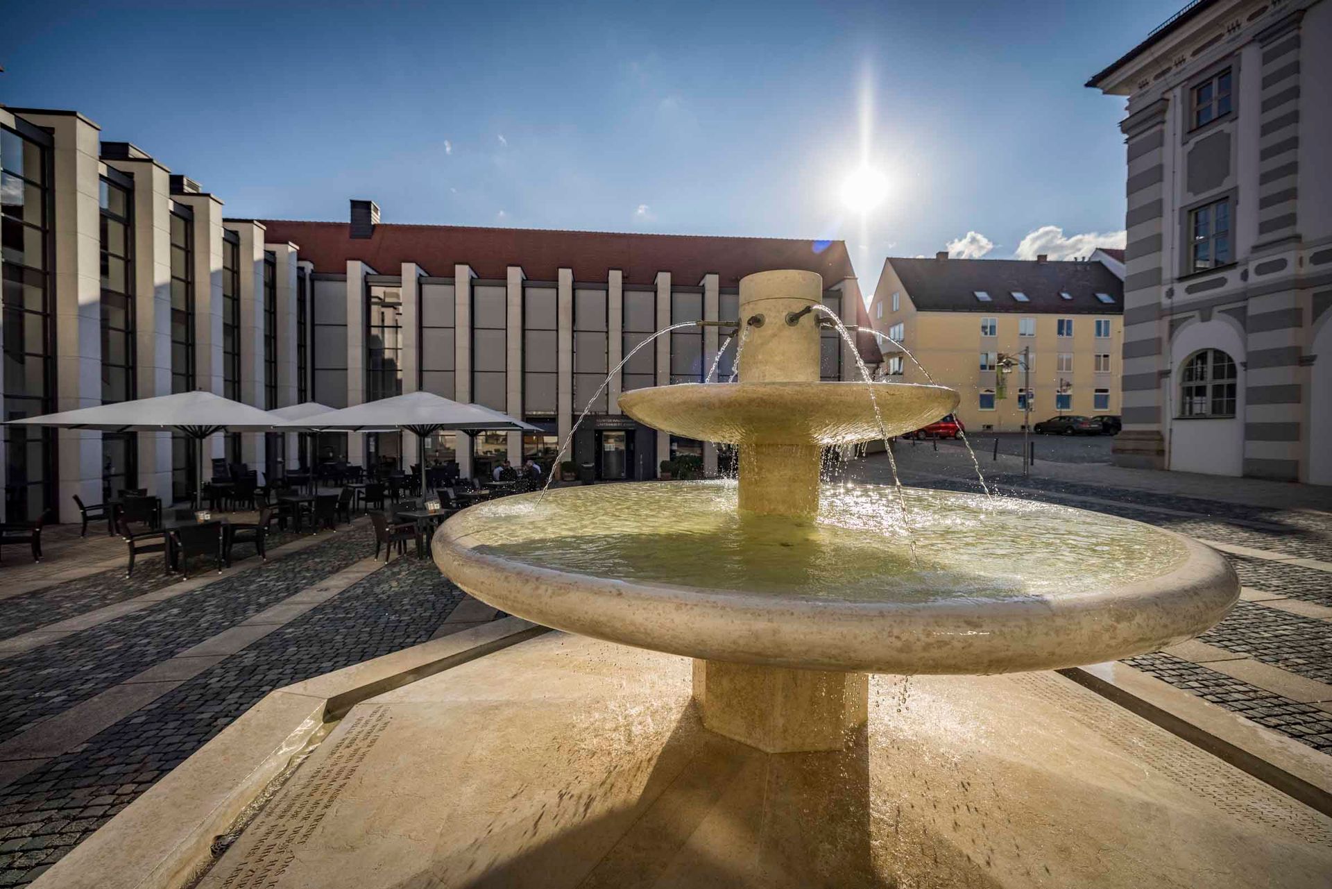 Klosterbrunnen im Innenhof der Abtei Waldsassen