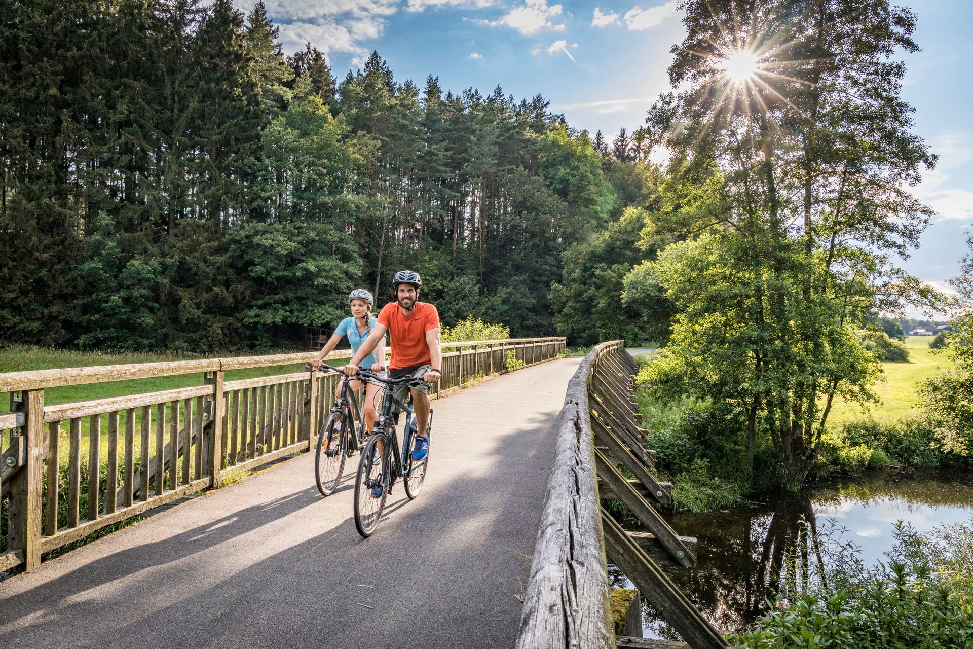 Fichtelnaab-Radweg zwischen Krummenaab und Erbendorf