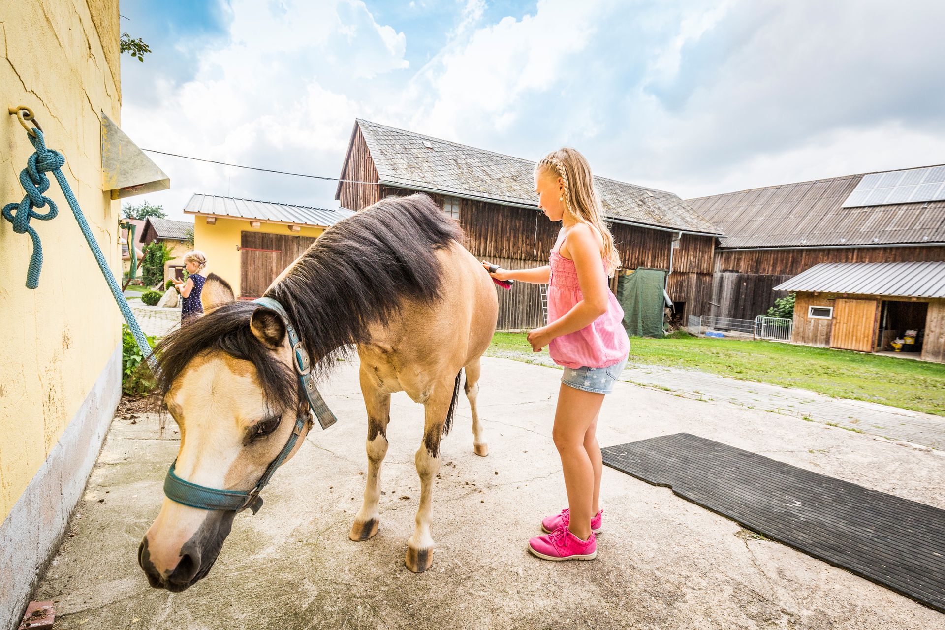 Reiten auf dem Bauernhof