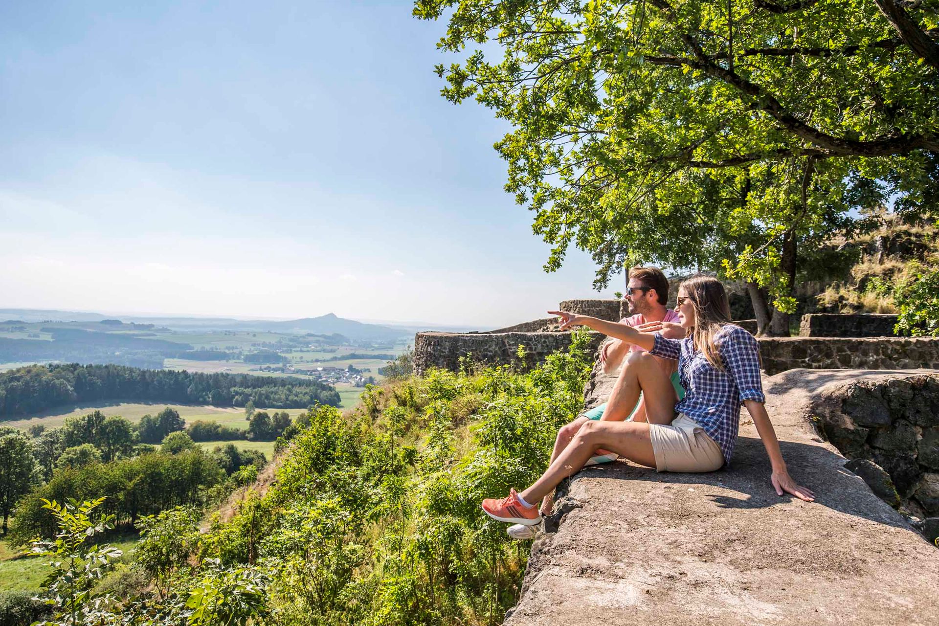 Toller Ausblick von der Burgruine Waldeck