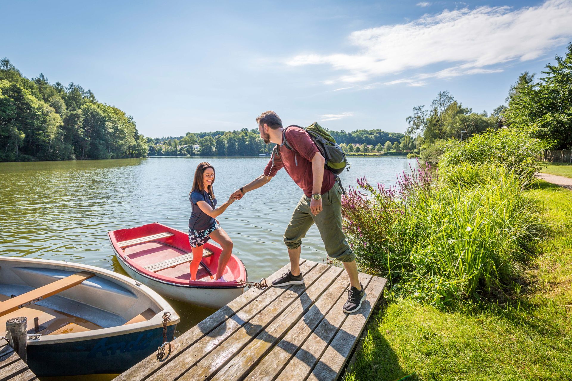 Ruderboot am Hammersee