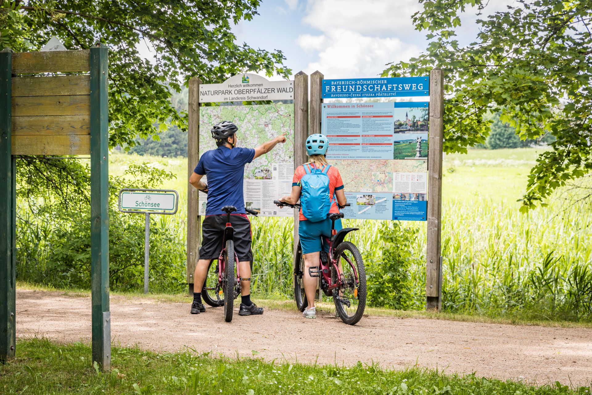 Infotafeln am Bayerisch-Böhmischen Freundschaftsweg