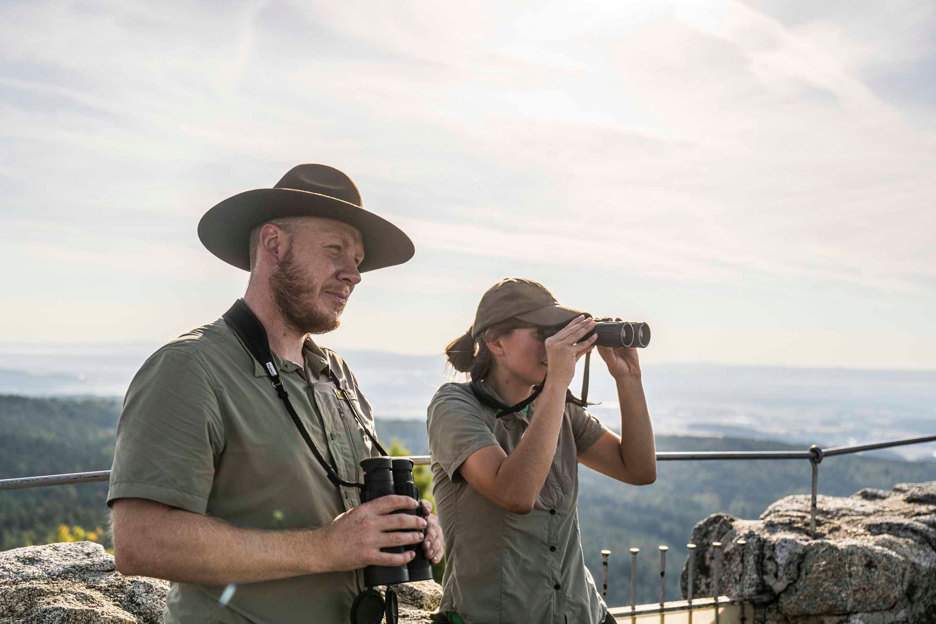 Die Ranger haben alles im Blick im Naturpark Steinwald