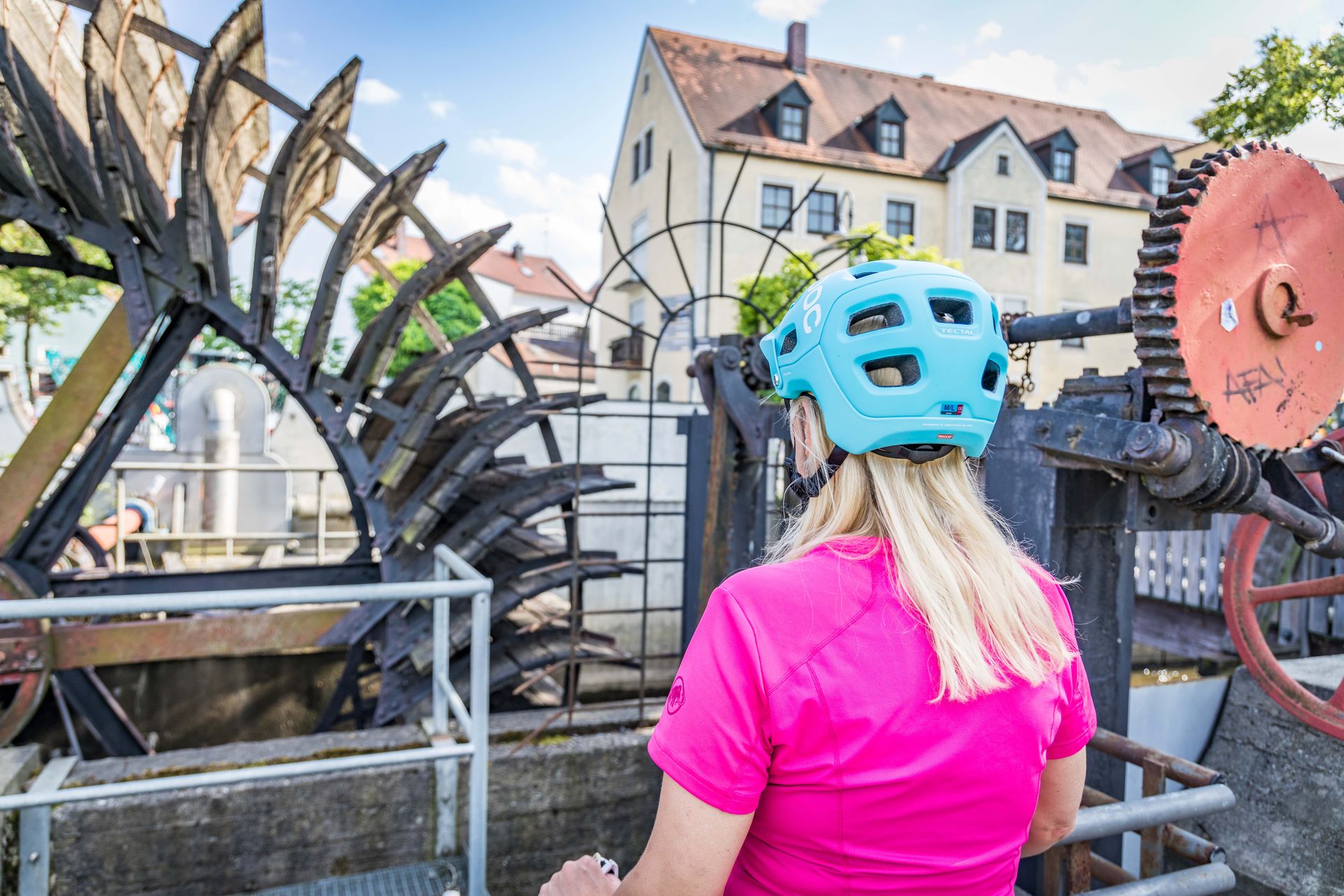 Am Wasserrad an der Naab in Schwandorf