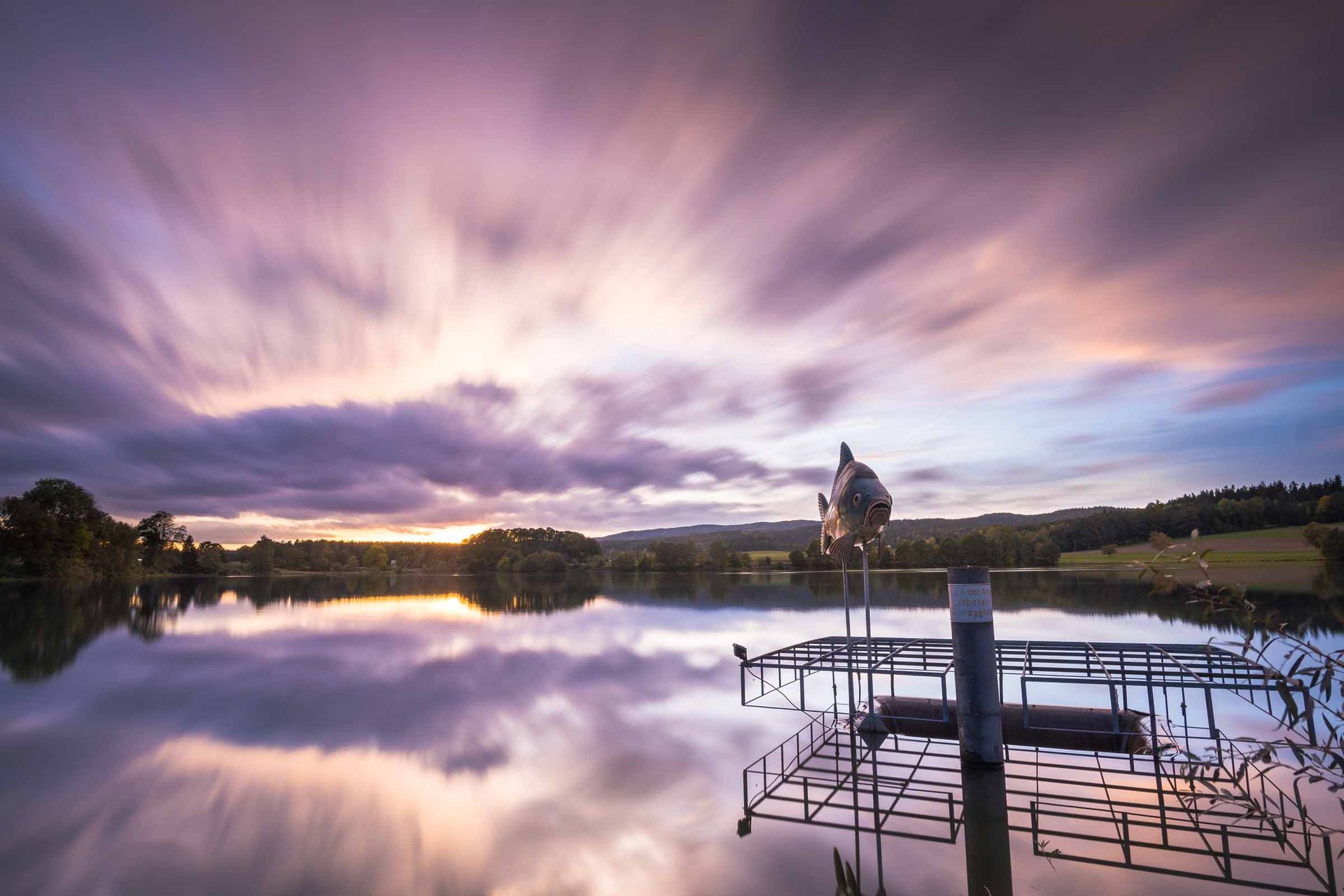 Blaue Stunde am Kornthaner Weiher