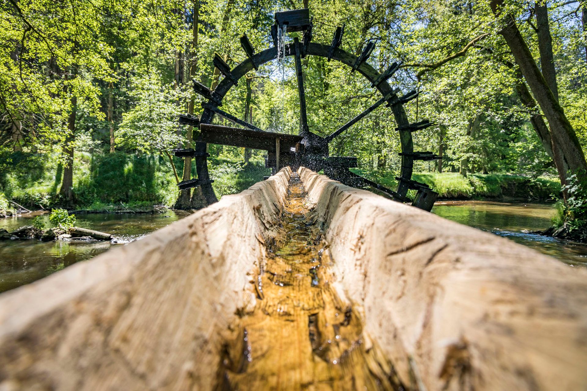 Wasserrad im Waldnaabtal