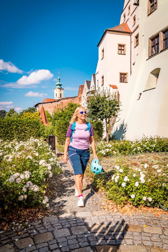 Radpause im Barockgarten