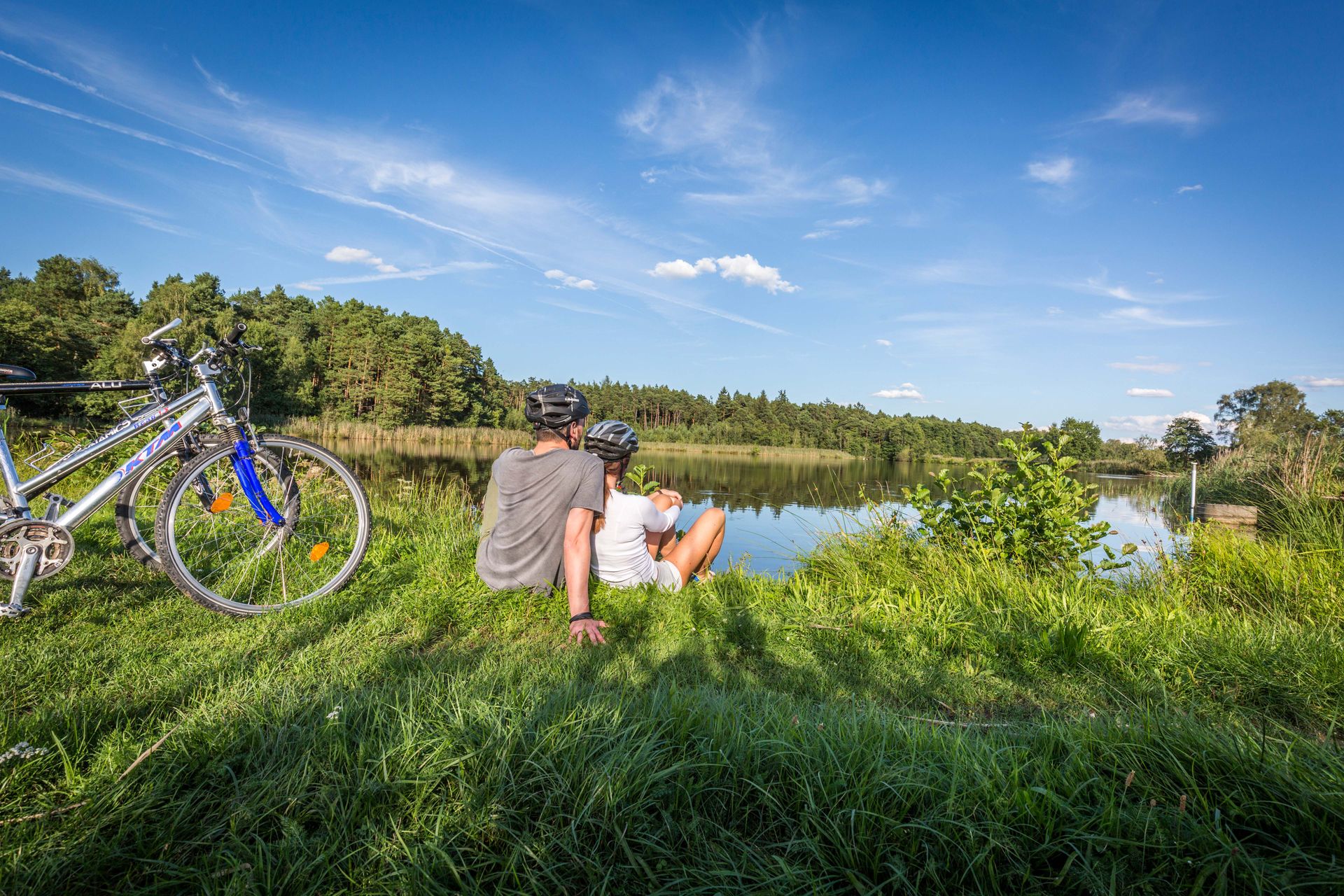 Radlerpause mit Ausblick