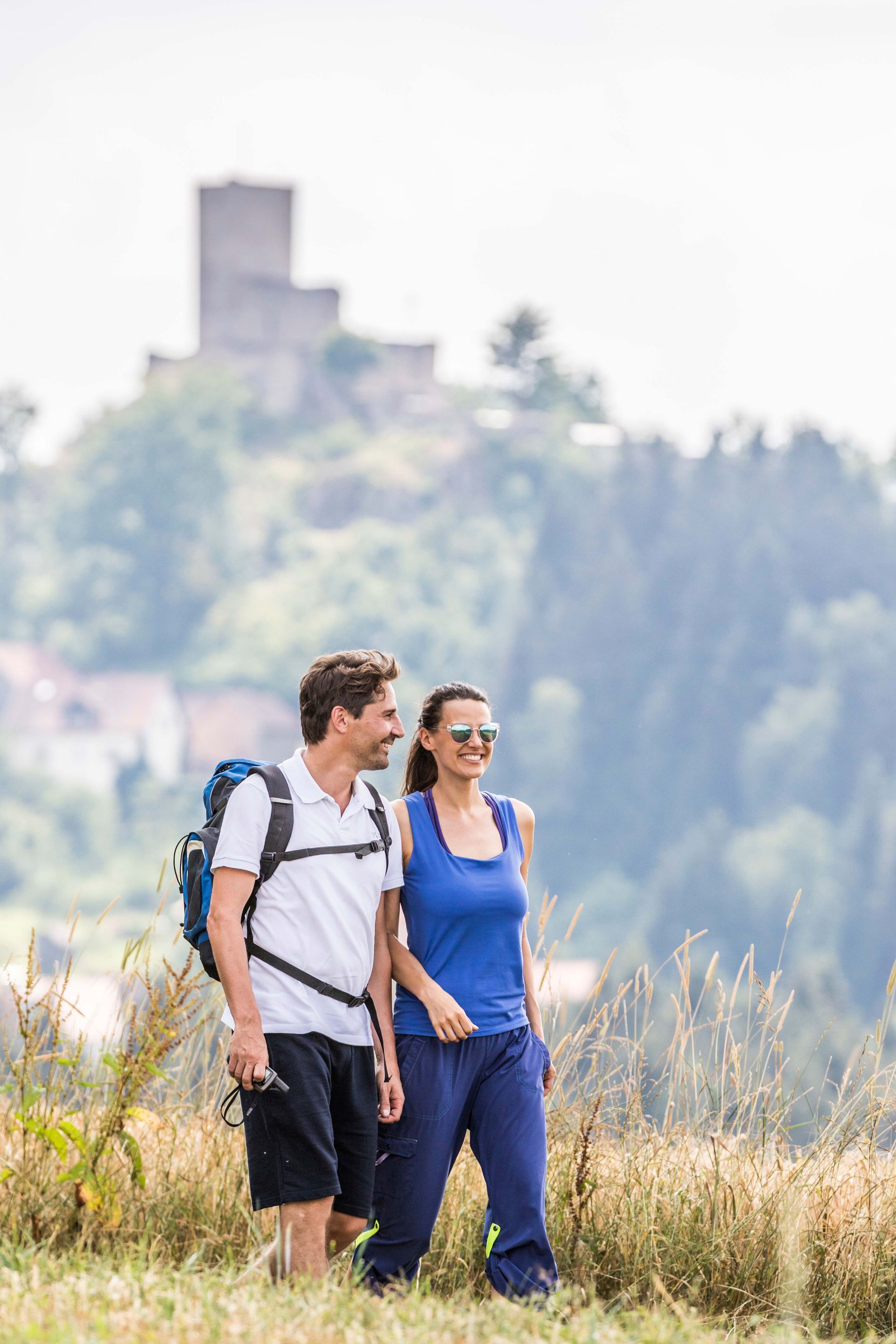 Wandern bei der Burg Haus Murach