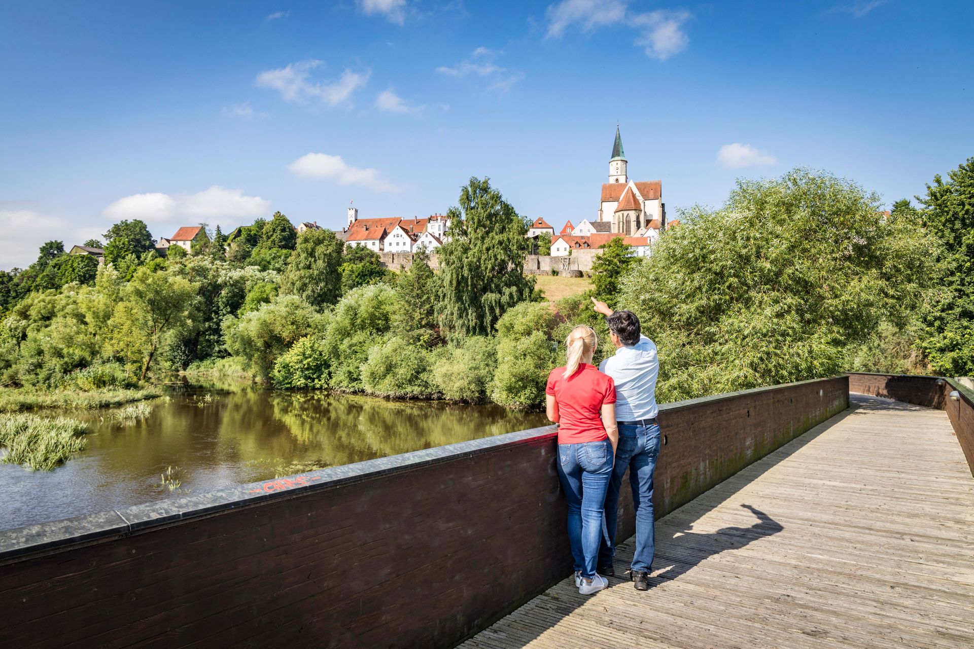 Blick auf die Altstadt von Nabburg