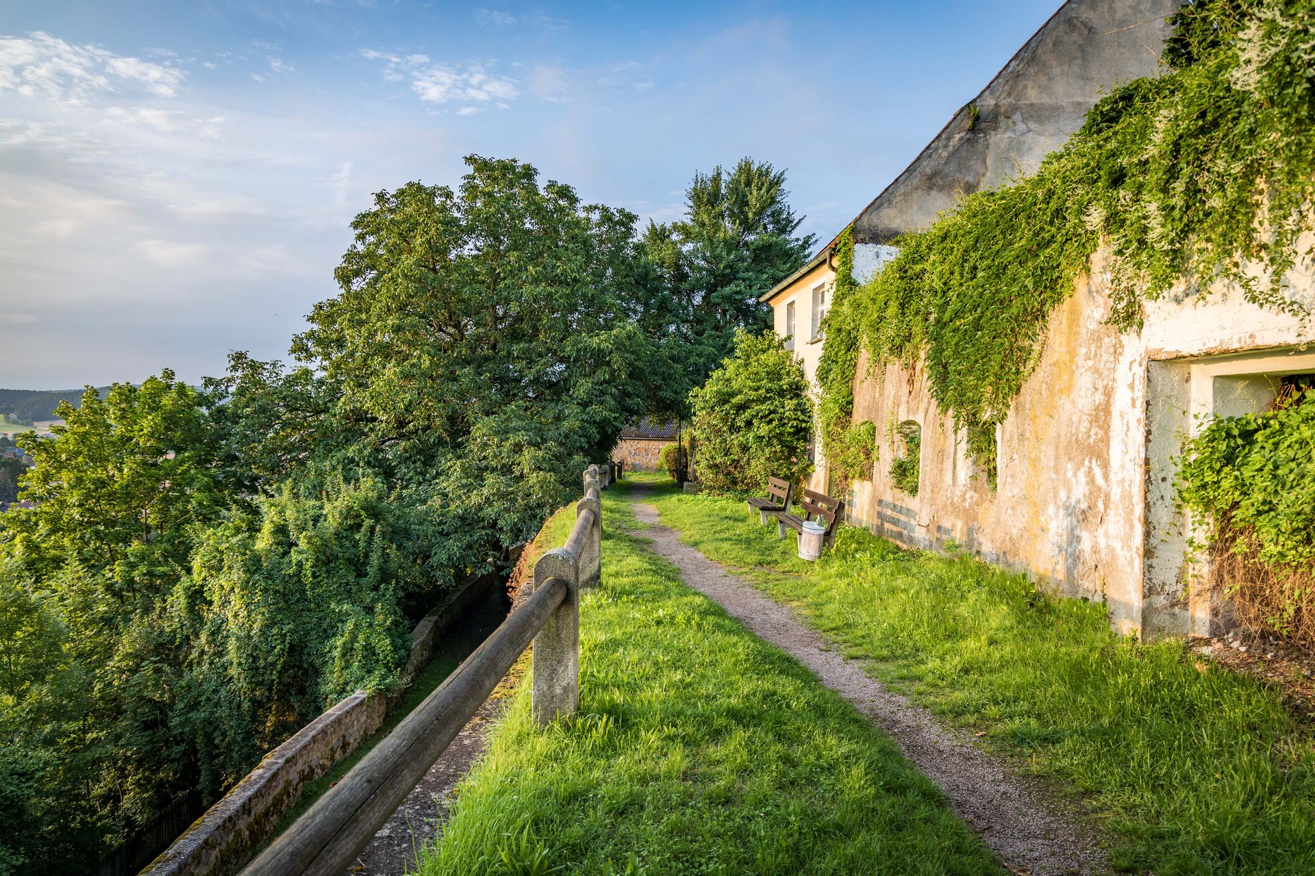 Die historische Stadtmauer in Nabburg